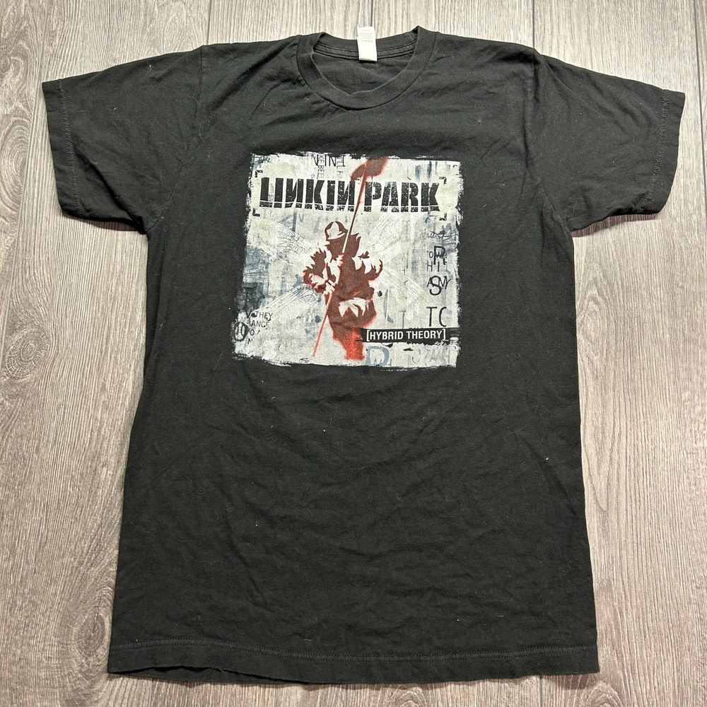 Linkin Park Hybrid Theory Graphic T-Shirt Mens Medium Black Tultex Band Tee